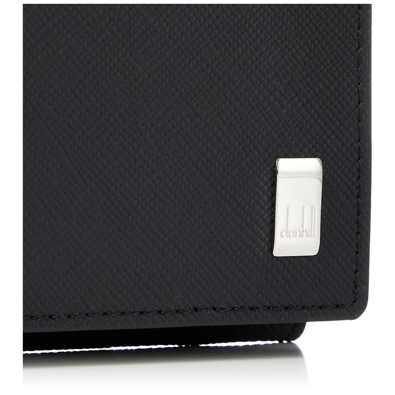 Dunhill 001 Men's Long Wallet PLAIN Black, 001 black