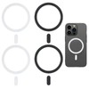 Vroxdrez 4 Pack Universal Magnetic Ring Stickers, Powerful Magnetic Charging