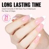 TOMICCA 4 Colours, UV Nail Varnish, Pink & White Set,