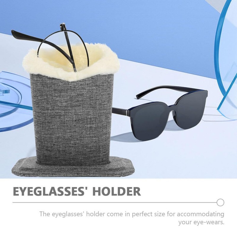 Operitacx 2 Pieces Plush Lined Glasses Holder Glasses Stand Case