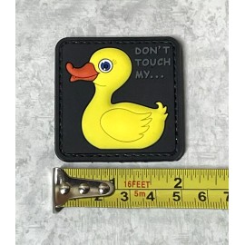 Unbranded Don't Touch My Duck Tactical Morale PVC Patch, Rubber Ducky Bird Patch