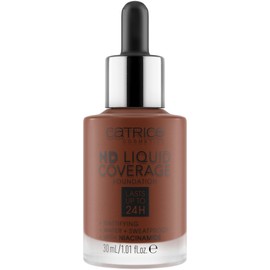 Catrice HD Liquid Coverage Foundation, No. 098, Nude, Long-Lasting, Matte, for Blemished Skin, Vegan, Oil-Free, Waterproof, Paraben-Free, Pack of 1 (30 ml)