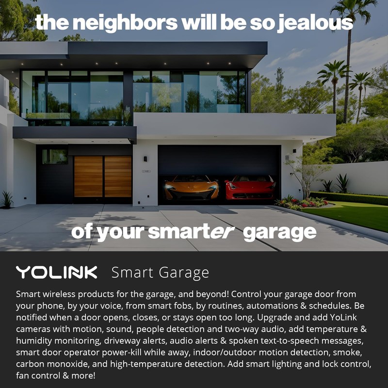 YoLink Garage Door Controller - Remote Control Existing Garage Door