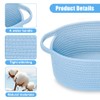 Hojalis Gift Basket, Woven Rope Basket with Cellophane Bags &
