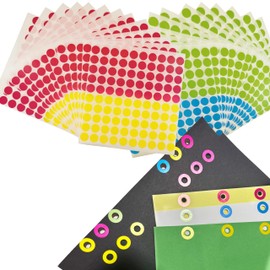 Hole Punch Reinforcement Stickers for Paper |2500 Pieces Paper Hole Reinforcements Circles for Binder Tear Prevention