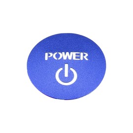 INFINAUTO Engine Start Stop Button Cover for Honda New Vezel RV Series Ignition Starter Switch Sticker Ignition Button Trim Aluminum Alloy Blue 1pcs