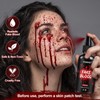 Halloween Fake Blood Spray with Replaceable Tip, Washable Realistic SFX
