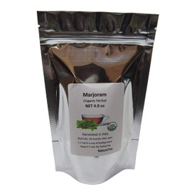 Organic Marjoram Leaf - Origanum majorana Loose Leaf c/s 100% from Nature (4 oz)