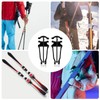 Cross Country Skis and Poles Holder, Universal Ski Pole Clips