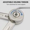 2-Pack Adjustable Steel Soft Close Lid Support Hinges, 40 lb