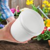 4 Pack White Plastic Pail Plastic Bucket with Lid, 1L