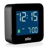 Braun Digital Travel Alarm Clock Snooze Function, Compact Size, Negative