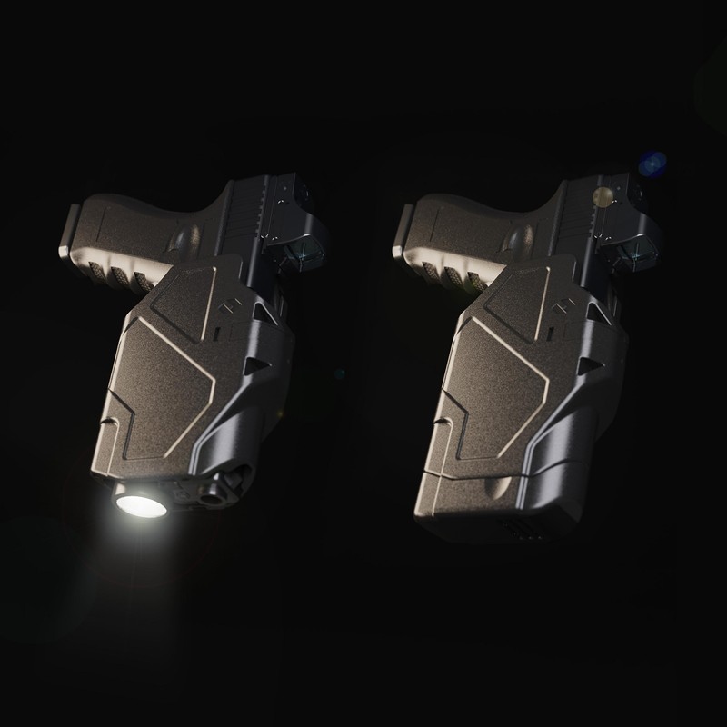 Orpaz Delta G45 Light Bearing Holster Compatible with Glock 45