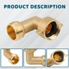 Sumalon 2 Pack Garden Hose Elbow Connector, 90 Degree Solid
