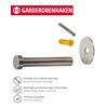Gedotec UP-25 Stainless Steel Coat Hook Door - Wardrobe &