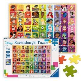 Ravensburger Puzzle Disney Personajes Clásicos XXL 100 Piezas | Rompecabezas Infantil Multicolor de Alta Calidad | Juguete Educativo para Niños de 6 Años en Adelante | Fabricación Alemana Premium