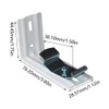 4pcs Vertical Blind Bracket, Metal Blind Holder L-Shaped Window Door