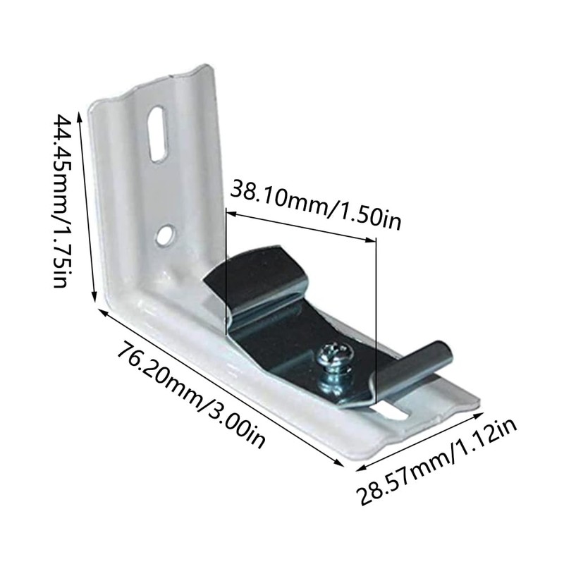 4pcs Vertical Blind Bracket, Metal Blind Holder L-Shaped Window Door