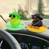 wonuu Car Duck Ornament Dashboard Decorations Rubber Duck Car for