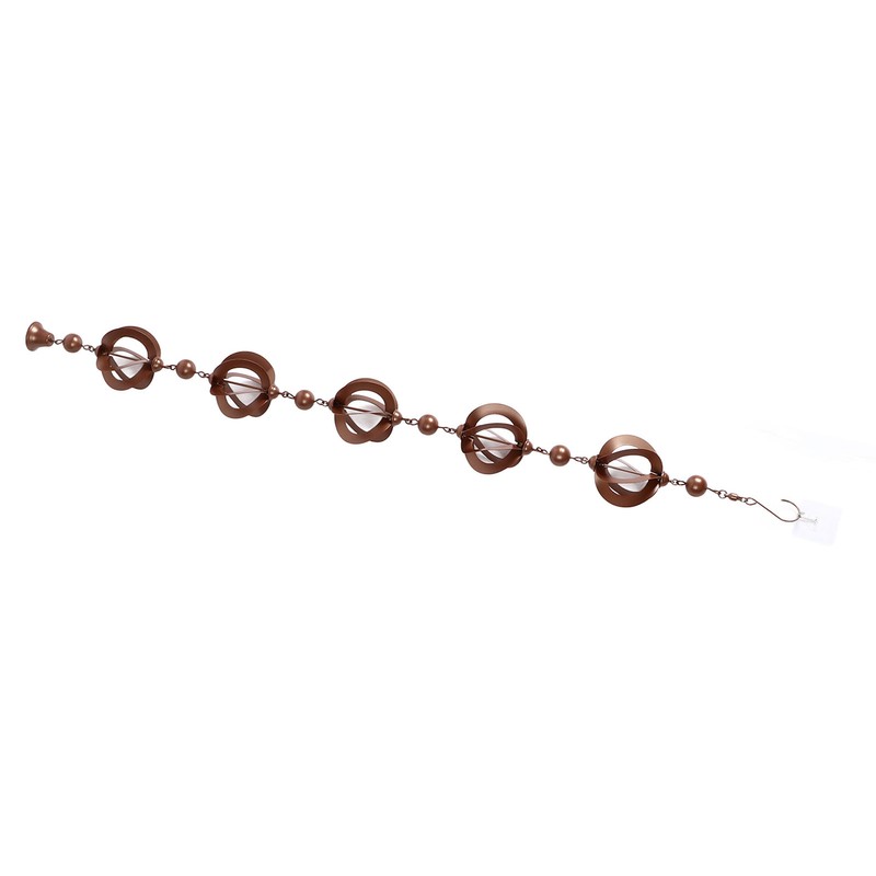 Hanging Rain Chain Metal Decorative Rotating Hollow Rain Chain for
