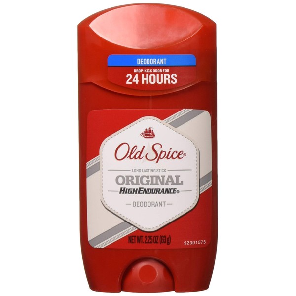 Old Spice High Endurance Original Scent Men's Deodorant, 2.25 Oz (Pack of 6), Red