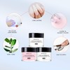 Morovan Acrylic Nail Kit: Clear Pink White Powder and Professional