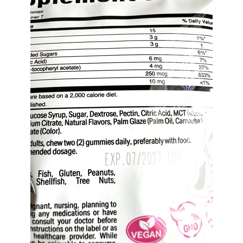 Globe 4PK Vita Globe BIOTIN Gummies 250mcg /14ct Supports Healthy