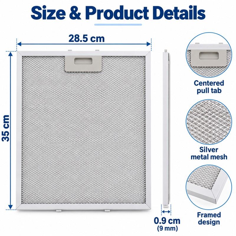 Metal Mesh Cooker Hood Filter for Kitchen Ventilation – 350