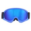 Children Ski Doublelayer Antifog Snow Antisnow Blindness Climbing Windproof Glasses(blue