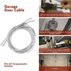 2PCS 3/25 10FT Garage Door Cable High-Quality 304 Steel Galvanized