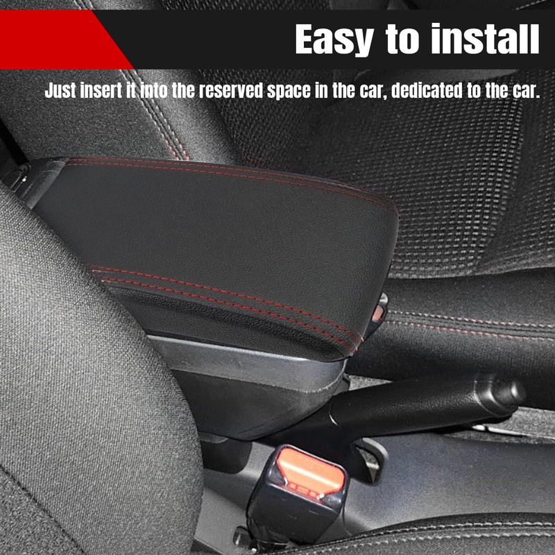 Htostar Racing Consoles Armrest Compatible with Mitsubishi Mirage Attrage 2014-2024