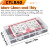 Nuts and Bolts Set M5 M6 M8, CYLBAQ Black Hex