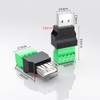 PENGLIN 4pcs USB 2.0 Type A Male Female 4 Pin