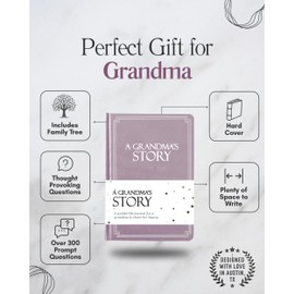 Grandma's Life Story Journal (Hardcover): A Meaningful Keepsake for Grandma to Share Her Journey and Memories, Book Includes 250+ Prompt Questions, Sentimental Grandma Gifts Idea, Sentimental Gifts for Grandma for Mother's Day, Birthday & Christmas