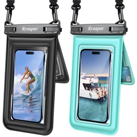 Rynapac Floating Waterproof Phone Pouch - 2 Pack for Beach & Travel