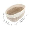 Closet Storage Bins Imitation Rattan Basket Cotton Rope Storage Plant