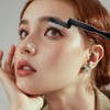 2Pcs Folding Eyelash Comb Stainless Eyelash Separator Teeth Eye Lash