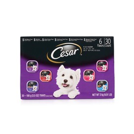 Cesar Canine Cuisine In Meaty Juices Variety Pack 30 Count 6.61 Lbs
