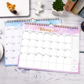 2026 Calendar - 2026 Wall Calendar, January 2026 - December 2026, 11" × 8.5", Spiral Twin-Wire Binding, Daily Blocks with Julian Dates, Perfect for Planning and Organizing Your Life