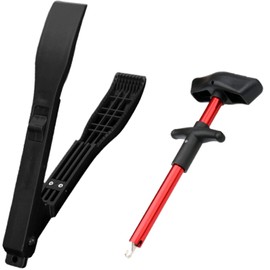 wind rise Fish Grabber Hook Remover Hook Releaser Fish Tongs Fish Scissors Fishing Tongs Needle Removal Fish Grab (Red)