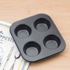 Yardwe Muffin Pan 4 Cup, 1PC Air Fryer Small Oven