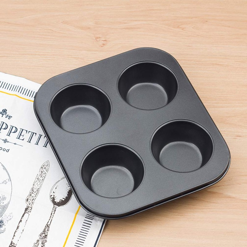 Yardwe Muffin Pan 4 Cup, 1PC Air Fryer Small Oven