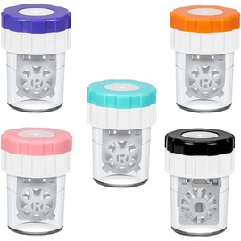 Limpiador Manual Portátil Color Aleatorio para Lentes de Contacto 5 Piezas Práctico y Fácil de Usar, Dispositivo de Limpieza Manual para Cuidado Diario