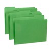 Blue Summit File Folders, Letter Size, 1/3 Tab, Green, Great