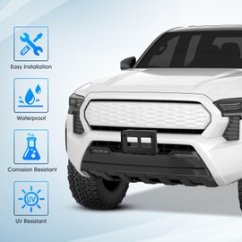 WODHMIEY Front Number Plate Holder for Tacoma 2016 to 2023, Replacement for TO1068134,615343567662, 7510104010 with Stylish Black Design, ABS Material, Easy Installation