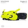 WRAPGRADE Skin Stickers Compatible with DJI Goggles 3 (Neon Yellow)