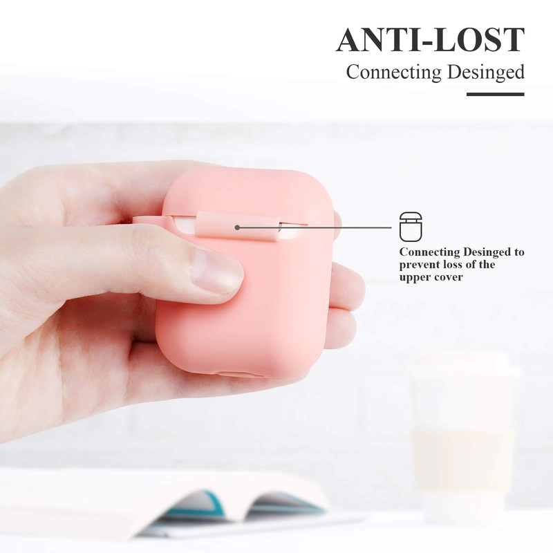 AKABEILA protective case compatible with Airpods [front LED visible and