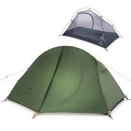 Naturehike Bikepacking 1 Person Tent, Waterproof Easy Set up Free Standing Single Person Tent, Lightweight Backpacking Tents for Camping, One Person Tents with Footprint Included
