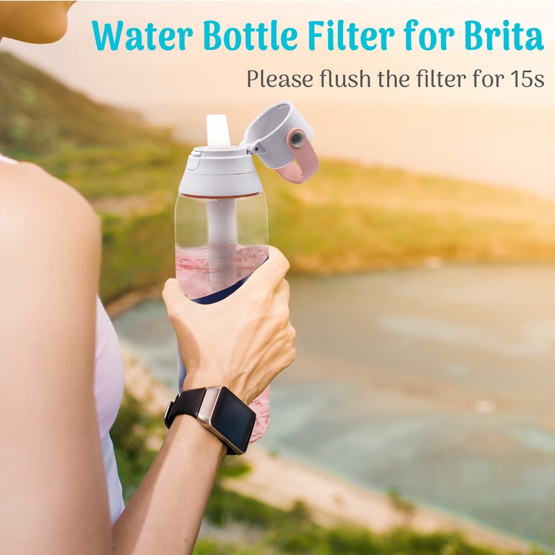 Silicone Mouthpiece & Filter Replacement for Brita Water Bottle -