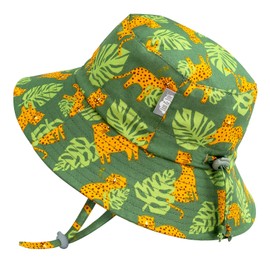 Jan & Jul Beach Toddler Bucket Hat with Sun Protection 100% Cotton (M: 6-24 Months, Leopard)